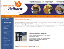 Tablet Screenshot of dierenkliniekzielhorst.nl